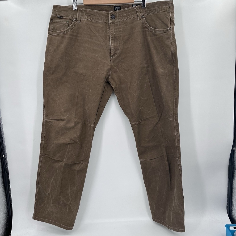 Kuhl Rydr Pants Women's 16F (42x32) Vintage Patina Dye Dark Khaki Brown Outdoors